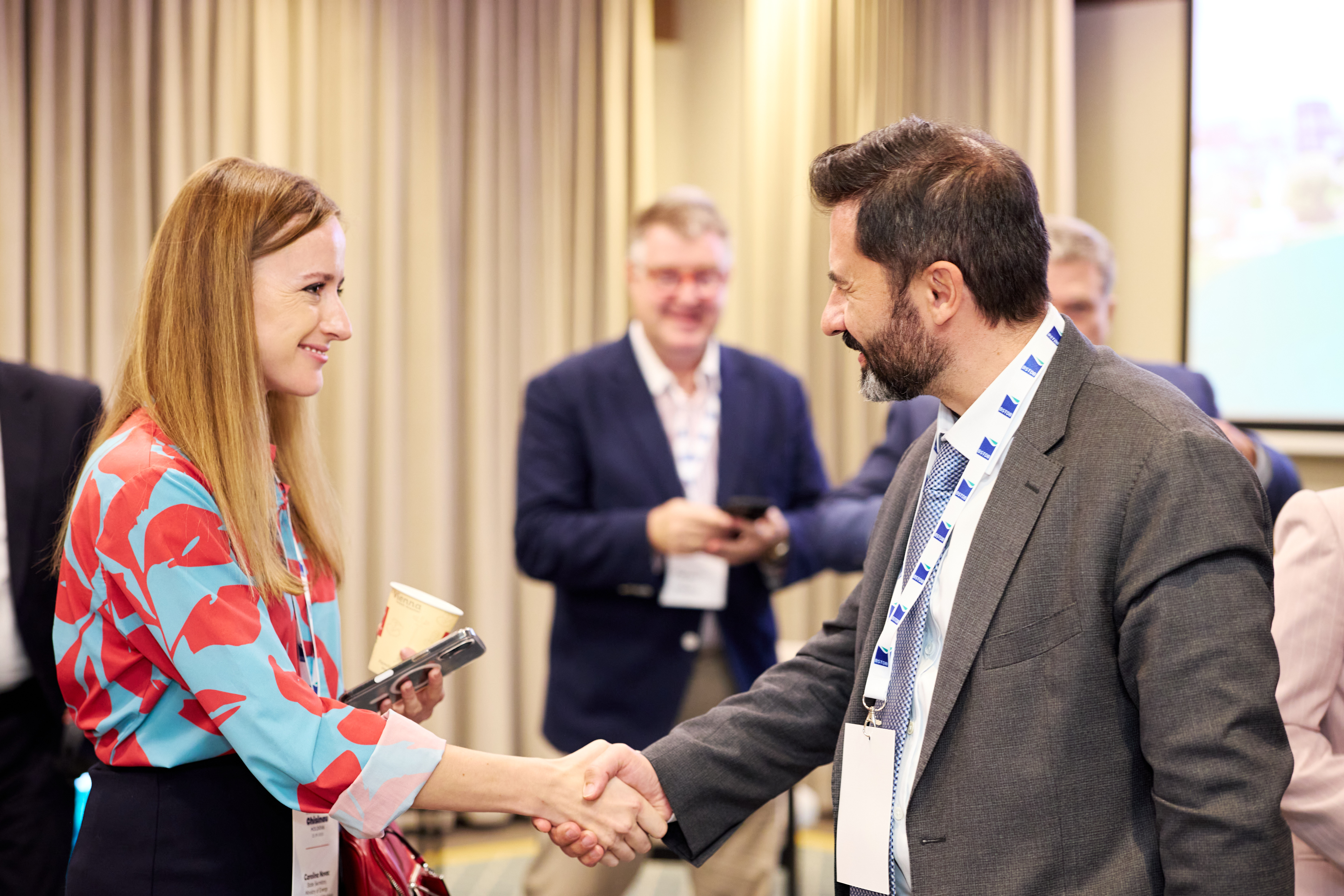 Dr. Serhat Köksal, BSTDB President and Carolina Novac, State Secretary, Ministry of Energy