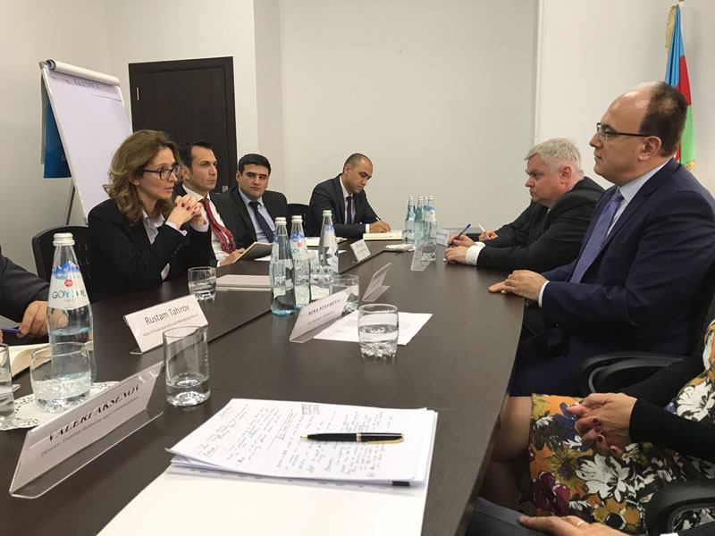 We meet Deputy Chairperson of the Financial Markets Supervision Authority of Azerbaijan Nigar Mammadova and her team to discuss BSTDB activities in the country.