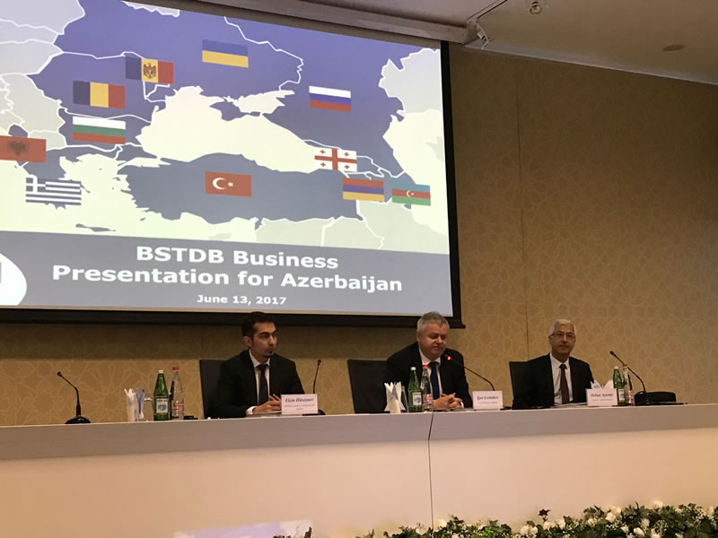 BSTDB Banking team led by Vice President Leshukov is introducing Bank's financial products and services offered to Azerbaijani business community.