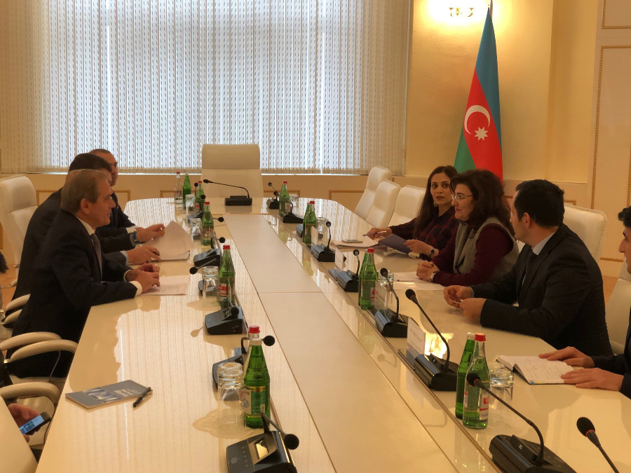 <p>President Pankin meets with Deputy Minister of Economy Sevinj Hasanova.</p>