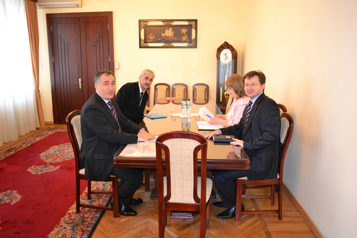 Meeting with H.E. Mr. V. Negruta, Minister of Finance and BSTDB Governor and Ms. Elena Matveeva, Director of Public Debt Department and BSTDB Director for Moldova