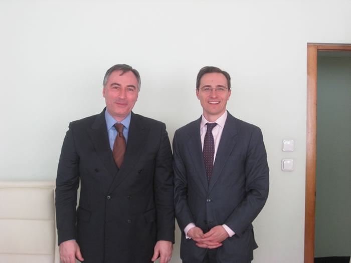 President meets Mr. Evgeny Angelov, Deputy Minister of Economy, Energy and Tourism (right)