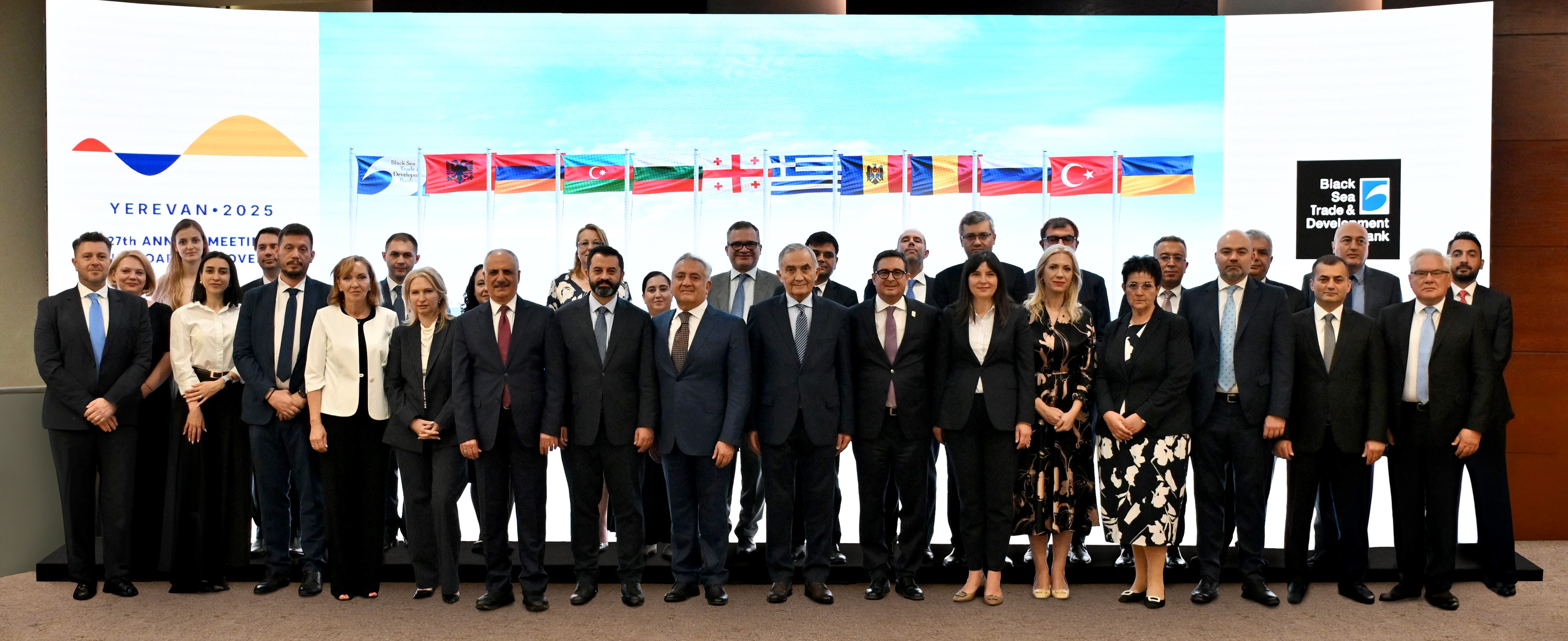 Family photo with flags